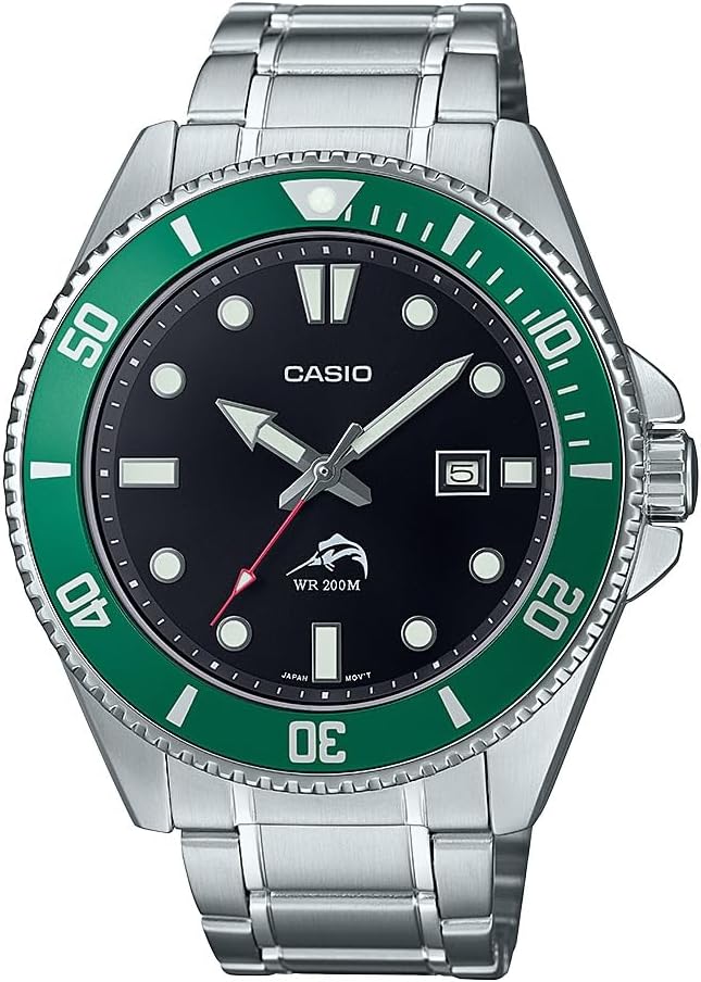 Casio MDV106 Series | Unisex Analog Watch | 200M WR | Stainless Steel Case | Resin Band | 2 Hand Analog (HR, Min, SEC) | Date Display | Screw Down Crown/Screw Down Caseback | 3 Year Battery